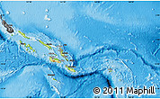 Physical Map of Solomon Islands, darken, desaturated, land only