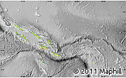 Physical Map of Solomon Islands, desaturated