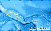 Physical Map of Solomon Islands, single color outside, bathymetry sea
