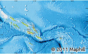 Physical Map of Solomon Islands, single color outside, bathymetry sea, shaded relief sea