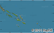 Satellite Map of Solomon Islands, semi-desaturated, land only