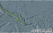Satellite Map of Solomon Islands, semi-desaturated
