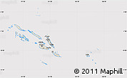 Shaded Relief Map of Solomon Islands, cropped outside