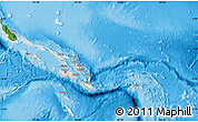 Shaded Relief Map of Solomon Islands, satellite outside, shaded relief sea