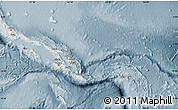 Shaded Relief Map of Solomon Islands, semi-desaturated