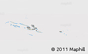 Shaded Relief Panoramic Map of Solomon Islands, cropped outside