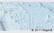 Physical 3D Map of Temotu, lighten
