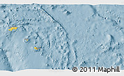Savanna Style 3D Map of Temotu, single color outside