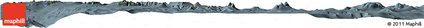 Satellite Horizon Map of Temotu, semi-desaturated