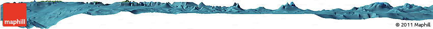 Satellite Horizon Map of Temotu, single color outside