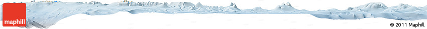 Shaded Relief Horizon Map of Temotu, lighten