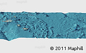 Shaded Relief Panoramic Map of Temotu, satellite outside