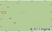 Savanna Style Simple Map of Temotu, cropped outside