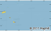 Savanna Style Simple Map of Temotu, single color outside