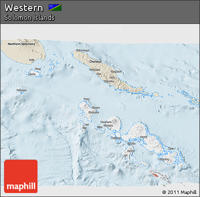 Classic Style 3D Map of Western