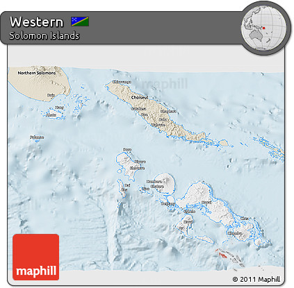 Classic Style 3D Map of Western