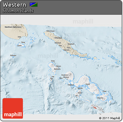 Classic Style 3D Map of Western