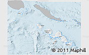 Gray 3D Map of Western, single color outside