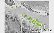 Physical 3D Map of Western, desaturated