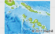 Physical 3D Map of Western