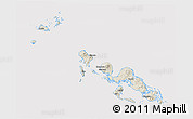Shaded Relief 3D Map of Western, cropped outside