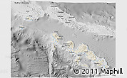 Shaded Relief 3D Map of Western, desaturated