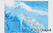 Shaded Relief 3D Map of Western, single color outside