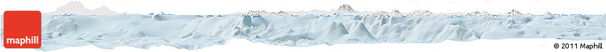 Silver Style Horizon Map of Western, single color outside