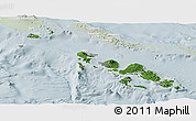 Satellite Panoramic Map of Western, lighten