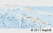 Shaded Relief Panoramic Map of Western, lighten