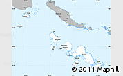 Gray Simple Map of Western
