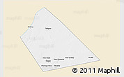 Classic Style 3D Map of Rab Dhuure, single color outside