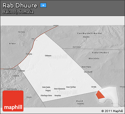 Gray 3D Map of Rab Dhuure