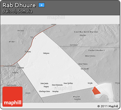 Gray 3D Map of Rab Dhuure