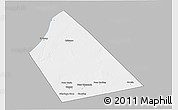 Gray 3D Map of Rab Dhuure, single color outside