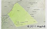 Physical 3D Map of Rab Dhuure, semi-desaturated