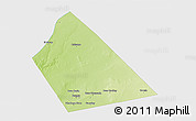 Physical 3D Map of Rab Dhuure, single color outside
