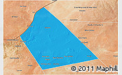 Political 3D Map of Rab Dhuure, satellite outside