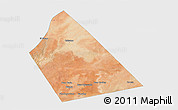 Satellite 3D Map of Rab Dhuure, single color outside