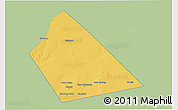 Savanna Style 3D Map of Rab Dhuure, single color outside