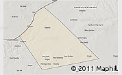 Shaded Relief 3D Map of Rab Dhuure, semi-desaturated