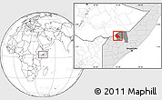 Blank Location Map of Rab Dhuure, highlighted country, highlighted parent region