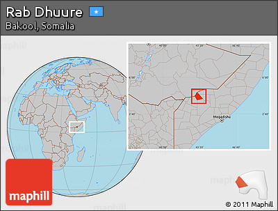 Gray Location Map of Rab Dhuure