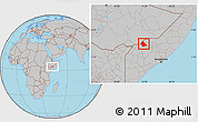 Gray Location Map of Rab Dhuure