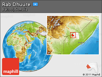 Physical Location Map of Rab Dhuure, highlighted parent region