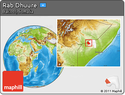 Physical Location Map of Rab Dhuure, highlighted parent region