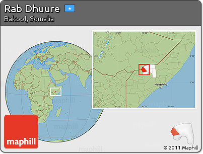 Savanna Style Location Map of Rab Dhuure, highlighted parent region