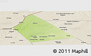 Physical Panoramic Map of Rab Dhuure, shaded relief outside