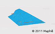 Political Panoramic Map of Rab Dhuure, cropped outside