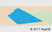 Political Panoramic Map of Rab Dhuure, lighten